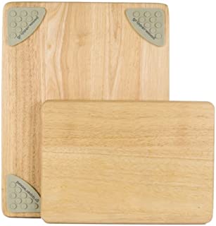 Architec Gripperwood Cutting Boards, Set of 2, Beechwood with Non-slip Gripper Feet, 11 by 8-Inches and 14 by 11-inches