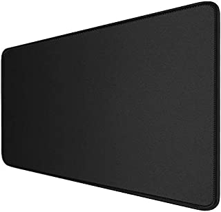 Extend Gaming Mouse Pad XL, 31x12 in with Stitched Edges, Large Mousepad Ultra-Smooth Textured Cloth & Non-Slip Rubber Base, Waterproof Full Desk Keyboard Mat for Gamer, Office & Home, Black