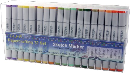 Copic Marker Sketch Paper crafting Set, 72-Pack