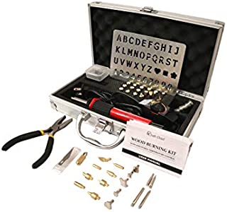 Wood Burning Kit, 35 Tips (2nd Gen), Adjustable Temperature Switch, Premium Case, Extra-Long 4.92 ft Cable, Pliers, Pyrography/Soldering Pen, CRAFT CHIEF