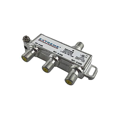 Extreme Broadband Manufacturing BDA103HB 3 Way Balanced HD Digital 1GHz High Performance Coax Cable Splitter