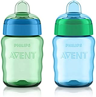 Philips Avent My Easy Sippy Cup, 9 Ounce, Blue/Green, Stage 2 (Colors May Vary)