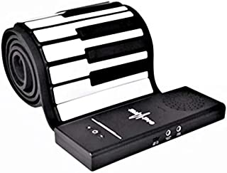 MAGICON 88 Key Roll up Piano Keyboard, pure piano sound source by France Dream, Portable Flexible, built-in both rechargeable battery and speaker/midi via USB/HiFi stereo earphone as a gift (88 Key)