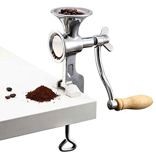 CGOLDENWALL Household Manual Mill Wheat Corn Grain Grinder Nuts Grinder Stainless steel bean Rice grinder Flour grinding machines with Hand Crank Home use