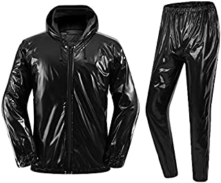 REEDBEEK Professional Full-Zip Sauna Suit Weight Loss Sweat Suit Boxing MMA Training Gym Jacket Pant Workout Suits for Men Women