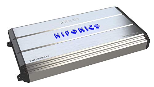 Hifonics ZXX-3200.1D Zeus Mono Channel Car Audio Amplifier (Silver)  Class D Amp, 3200-Watt, Aluminum Heat Sink, Variable Electronic Crossover, Illuminated Logo, Bass Remote Included, 1 Ohm Stable