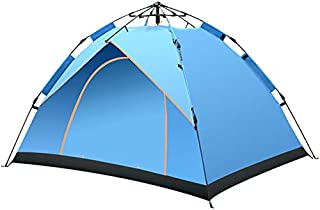 Automatic 1-2 Person 3 Season Tent,Instant 2 Person Pop Up Portable Backpacking Camping Tents 2 Layer for Camping Hiking,Ultralight Weight Waterproof Canopy Easy Setup with Carry Bag(Blue)