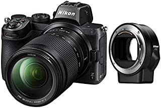 Nikon Z5 Full Frame Mirrorless Camera with NIKKOR Z 24-200mm f/4-6.3 VR Zoom Lens Mount Adapter FTZ