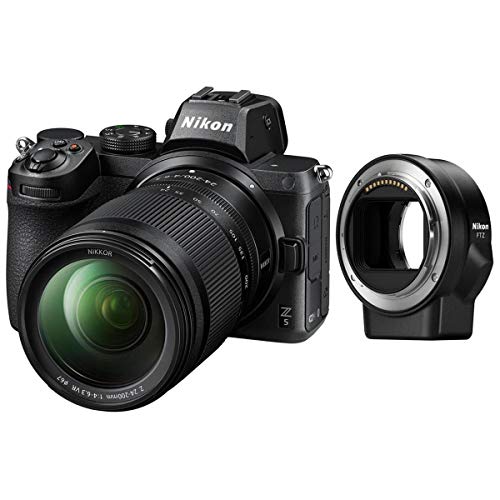 Nikon Z5 Full Frame Mirrorless Camera with NIKKOR Z 24-200mm f/4-6.3 VR Zoom Lens Mount Adapter FTZ