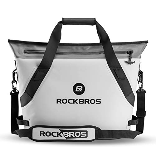 ROCK BROS Soft Cooler Portable Large Beach Cooler 36 Can Leak-Proof Soft Sided Cooler Insulated Soft Pack Cooler Waterproof for Beach, Camping, Fishing, Floating, Outdoor Activities, Party, Picnic