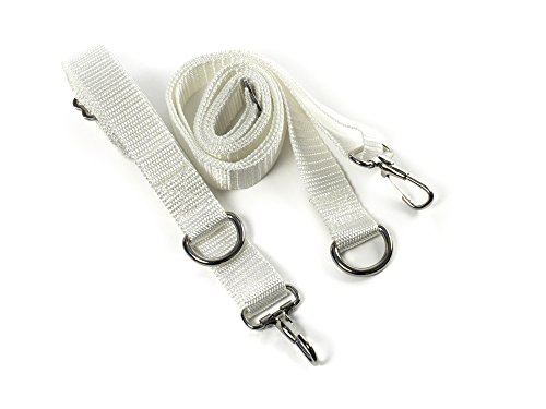 Whitecap Industries S-0245WC Adjustable Dacron Bimini Strap, 1 x 78-Inch, White