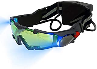 Blingbin Adjustable Night Vision Goggles for Kids with Flip-Out Lights Eye Lens for Racing Hunting Bicycling Skying to Protect Eyes