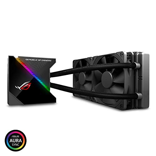 Asus ROG RYUJIN 240 RGB AIO Liquid CPU Cooler 240mm Radiator (Dual 120mm 4-Pin Noctua Ippc PWM Fans) with Livedash OLED Panel and Fanxpert Controls