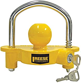 REESE Towpower 72783 Universal Coupler Lock, Adjustable Storage Security, Heavy-Duty Steel