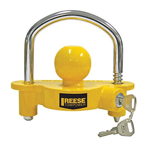 REESE Towpower 72783 Universal Coupler Lock, Adjustable Storage Security, Heavy-Duty Steel