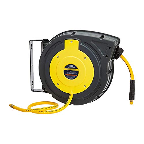 AmazonCommercial Air Tool Hose Reel Water Retractable Polypropylene 3/8