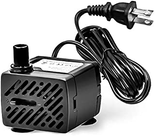 ILEBYGO 50 GPH 3W Mini Submersible Water Pump for Aquariums, Fish Tank,Wave Maker Pump, Pond, Fountain, Hydroponics