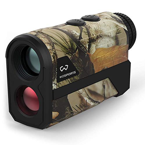 WOSPORTS 1200 Yards Hunting Rangefinder,Archery Rangefinder - Laser Range Finder for Hunting Golf with Speed, Scan and Normal Measurements (Yards Hunting-H100GM)