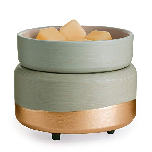 CANDLE WARMERS ETC, Midas 2-in-1 Fragrance Warmer for Warming Scented Candles or Wax Melts and Tarts with to Freshen Room