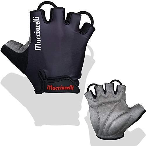 MACCIAVELLI Cycling Gloves | Half Finger and Full Finger Bike Gloves | Ideal for Road Racing, Touring or Daily commutes  MTB Gloves for Men and Women