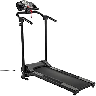 ZELUS Folding Treadmill for Home Gym, Portable Wheels, Electric Foldable Running Cardio Machine with Cup Holder/ 3 Level Incline, Heart Monitor Walking/Runners Exercise Equipment (750W w/APP)