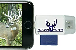 Trail Cam Tracker SD Card Reader for iPhone & Android  Best & Fastest Game Camera Viewer  Deer Hunting Smartphone Memory Card Player - Free Case- Hunt Big Bucks (iPhone (All-in-one Version))