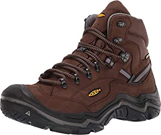 KEEN mens Durand 2 Mid Waterproof Hiking Boot, Cascade Brown/Gargoylee, 12 Wide US