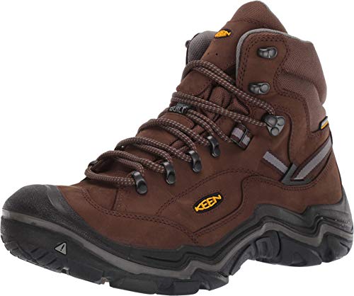 KEEN mens Durand 2 Mid Waterproof Hiking Boot, Cascade Brown/Gargoylee, 12 Wide US