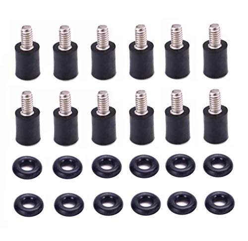 FPVDrone M2 Anti-Vibration Fixed Screws Mounting Hardware Spacer Rubber Standoffs for FPV Drone F3 F4 Mini Flight Controller(12pcs)