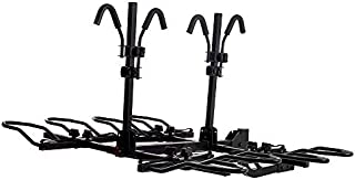 KAC Overdrive Sports K4 2 Hitch Mounted Rack 4-Bike Platform Style Carrier for Standard, Fat Tire, and Electric Bicycles  60 lbs/Bike Heavy Weight Capacity - Smart Tilting  RV Use Prohibited