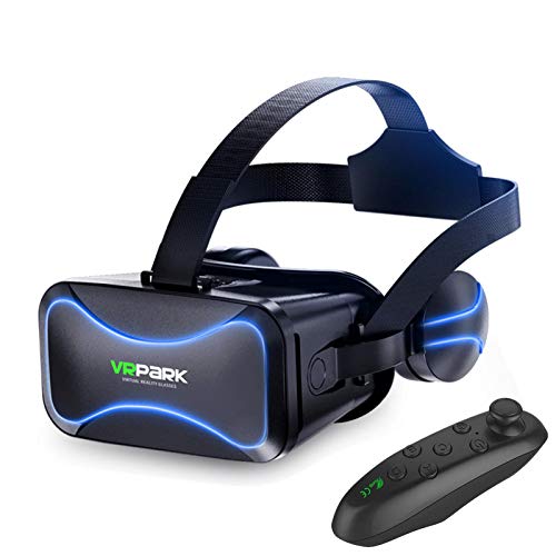 VR Headset for Android/iOS/Pc, Upgrade All-in-One Virtual Reality Gaming Headset, 100° Large Fov, 360° 3D Cinematic Sound, VR Glasses Set with Wireless Controller