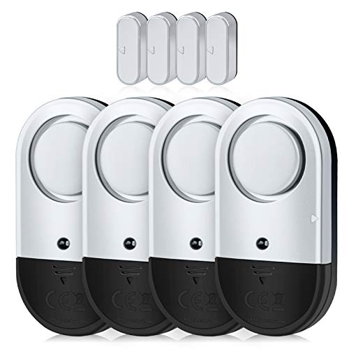 Door Window Alarm, Toeeson 120DB Door Alarms for Kids Safety, Slim Pool Window Alarms for Home