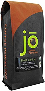 STONE COLD JO: 12 oz, Cold Brew Coffee Blend, Dark Roast, Coarse Ground Organic Coffee, Silky, Smooth, Low Acidity, USDA Certified Organic, Fair Trade Certified, NON-GMO, Great French Press Hot Brew