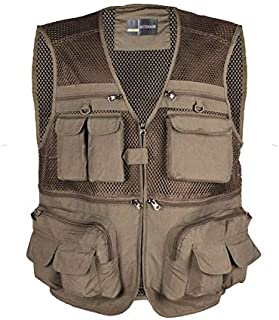 LOOGU Outdoor Fly Fishing Vest with Multi-Pockets For Fishing,Hunting, Hiking, Climbing, Traveling, Photography