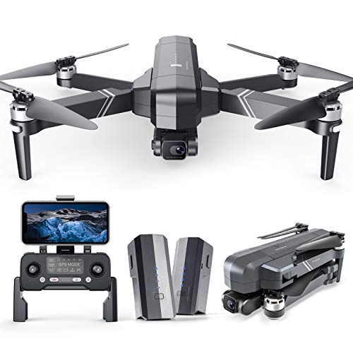 Ruko F11Gim Drones with Camera for Adults, 2-Axis Gimbal 4K EIS Camera, 2 Batteries 56Mins Flight Time,Brushless Motor, 5GHz FPV Transmission, GPS Auto Return Home, 5times Zoom No Fisheye