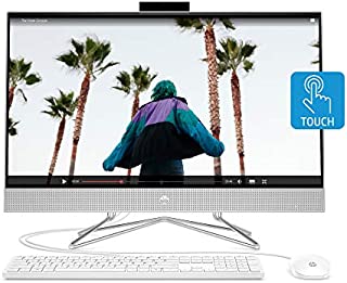 HP 27-inch Touchscreen All-in-One Desktop Computer, AMD Ryzen 5 4500U Processor,16 GB RAM, 512 GB SSD, Windows 10 Home (27-dp0160, Silver)