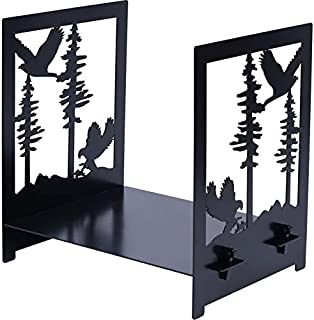 INNO STAGE Firewood Rack, Wood Log Holder for Indoor Fireplace Home Decor - Eagle