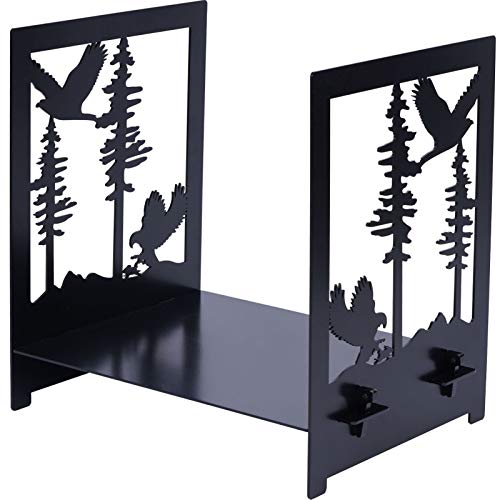 INNO STAGE Firewood Rack, Wood Log Holder for Indoor Fireplace Home Decor - Eagle