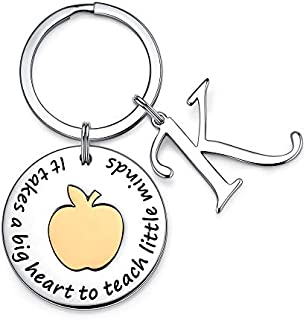 Best Teacher Gifts for Women, Teacher Appreciation Gifts from Students Teacher K Keychain