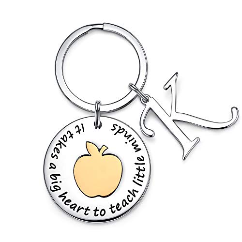 Best Teacher Gifts for Women, Teacher Appreciation Gifts from Students Teacher K Keychain