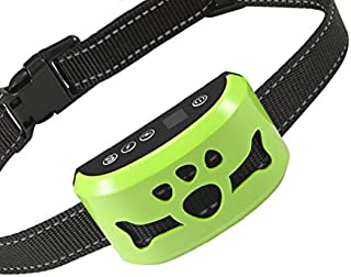 Dog No Bark Collar with Smart Detection Vibration and Harmless Shock- Rechargeable Anti Barking Device for Small Medium and Large Dog