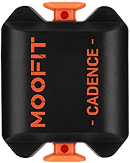 moofit Cycling Cadence Sensor with Bluetooth & ANT+ IP67 Waterproof Wireless Bike Cadence Sensor for Wahoo Zwift Polar Elite HRV Tomtom Endomondo Peloton (MooFit app Unavailable)