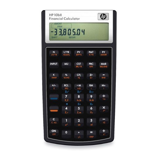 HP 10bII Financial Calculator, 12-Digit LCD