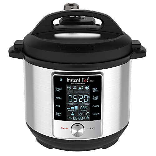 Instant Pot Max Pressure Cooker 9 in 1, Best for Canning with 15PSI and Sterilizer, 6 Qt