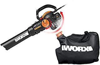 WORX WG512 Trivac 2.0 Electric 12-amp 3-in-1 Vacuum Blower/Mulcher/Vac, Black and Orange