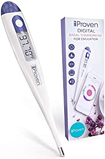 Basal Body Thermometer - Ovulation Predictor - BBT for Fertility Tracking - Works with Every Ovulation APP - Accurate and Highly Sensitive - for Natural Family Planning - BBT-113Ai by iProven