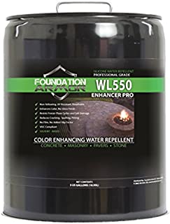 Armor WL550 Matte Wet Look Enhancer Sealer Concrete, Brick, Pavers, Stone, and Slate