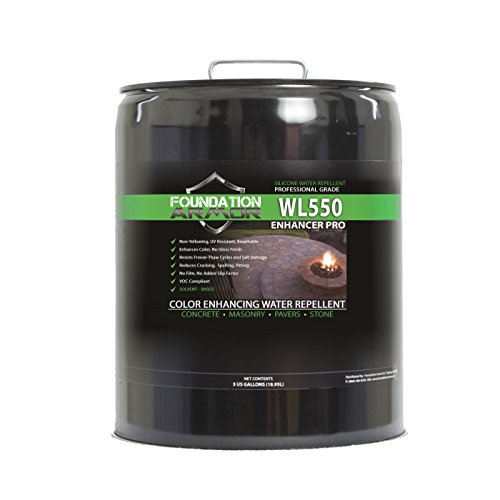 Armor WL550 Matte Wet Look Enhancer Sealer Concrete, Brick, Pavers, Stone, and Slate