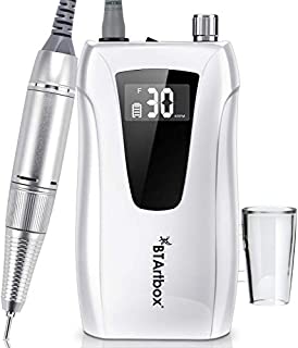 Cordless Nail Drill - Portable Efile Nail Drill, BTArtbox 30000RPM Nail Drill Machine Rechargeable Electric Professional Nail Drill for Acrylic Nails, Gift for Women Home and Salon Use