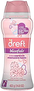 Dreft Blissfuls Laundry Scent Booster Beads for Washer, Baby Fresh Scent, 14.8 Oz